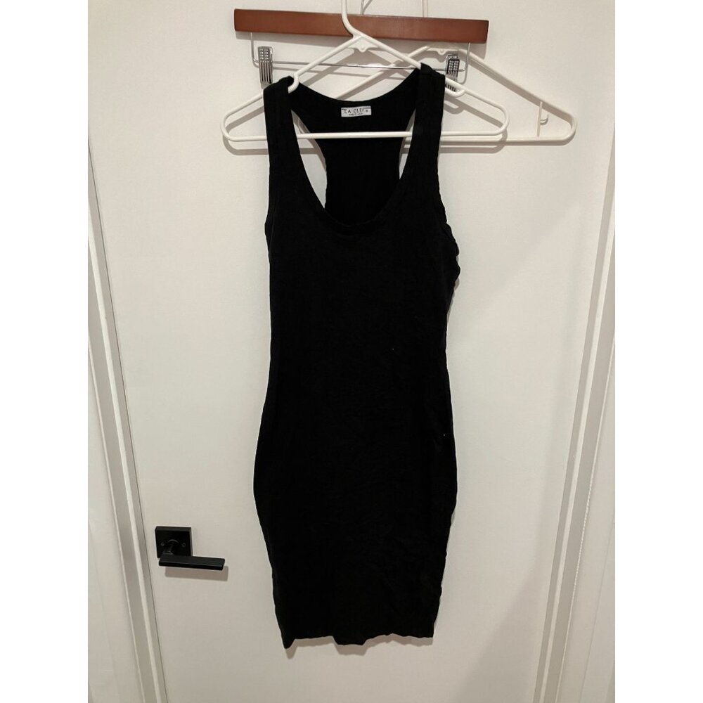 La Clef Women's Racerback Dress, Black, Medium